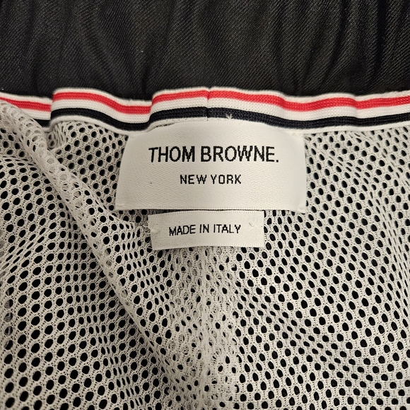THOM BROWNE Super 120's Wool Twill Track Pants - Picture 5 of 8